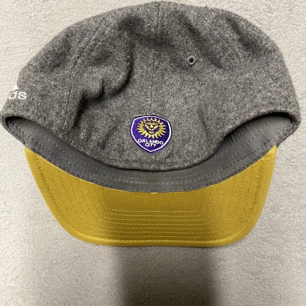 Adidas Orlando City Wool Blend Hat Cap Gray Fitted S/M‎ MLS